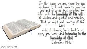 Colossians 1.9-10
