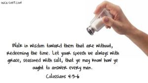 Colossians 4.5-6
